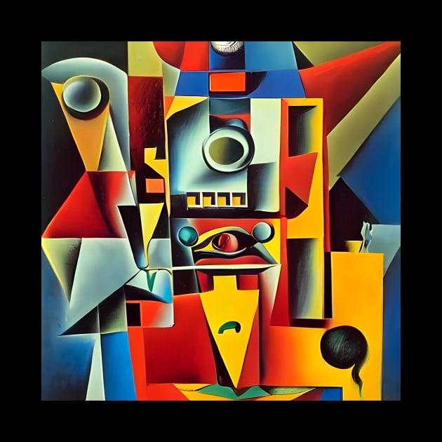 Abstract Cubism Mind's Eye by Arie