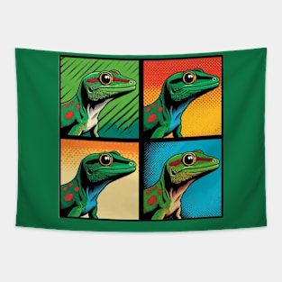 Giant Day Gecko Pop Art - Cool Lizard Tapestry