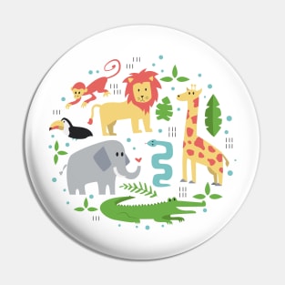 Jungle Animals Pin