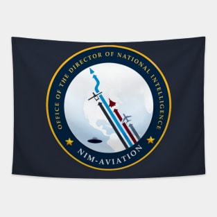 National Intelligence Manager for Aviation - Logo with UFO Tapestry