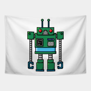 Pixel Robot 110 Tapestry