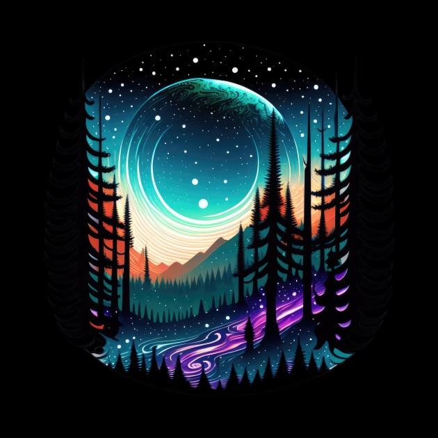 Galactic Forest II - Black BG by Shappie112