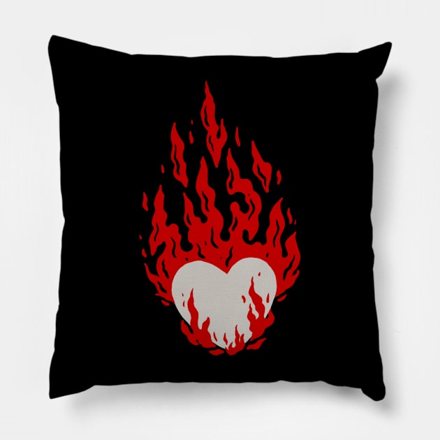 Burn the heart Pillow by Shankara