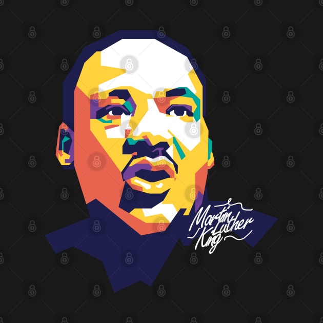 Martin Luther King on WPAP art #1 by pentaShop