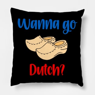 Wooden Clogs - Wanna Go Dutch? Pillow