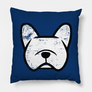 Vintage French Bulldog shirt - distressed Frenchie design - French Bulldog art Pillow