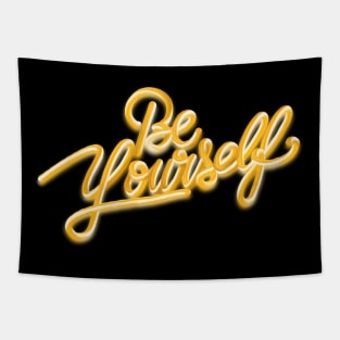 Be yourself 3D gold 4 Tapestry