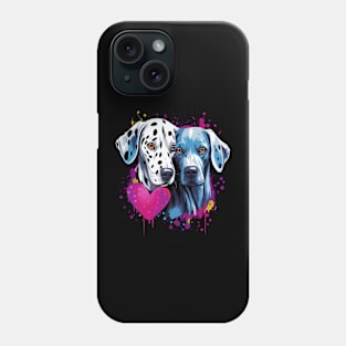 Dalmatian Couple Valentine Phone Case