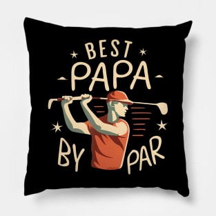 Best Papa By Par Funny Golf Dad Grandpa Father Pillow