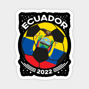Ecuador Flag Soccer Football Team Magnet