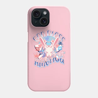 God bless America - rabbit tshirt 2023 Phone Case