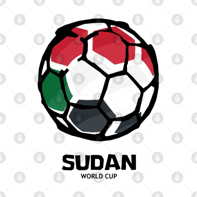 Sudan Football Country Flag by KewaleeTee