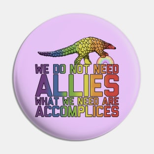 We Don't Need Allies Pin