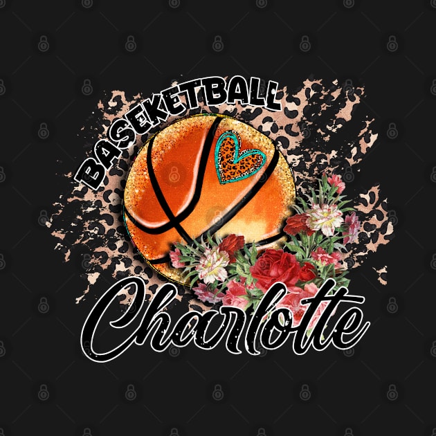 Aesthetic Pattern Charlotte Basketball Gifts Vintage Styles by Irwin Bradtke