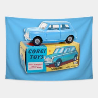 BLUE MORRIS MINOR TOY CAR Tapestry