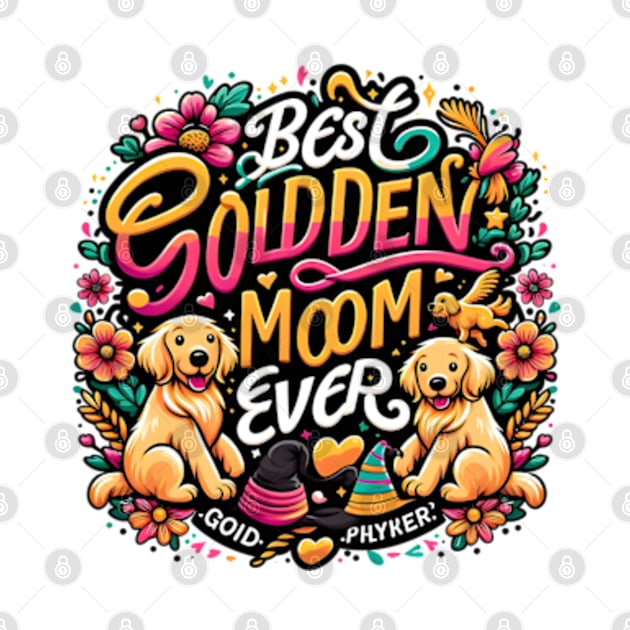 Best Golden Retriever Mom Ever Funny Dog Lover Gifts Women by Oasis Designs