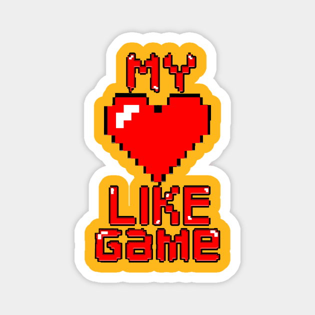 my heart like a game valentines day Magnet by ahnoun