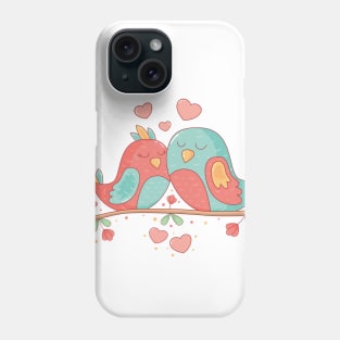 Cartoon Lovely Birds Lover Art Phone Case