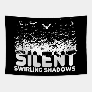 bats swarm Gift Halloween Cool Bats Silent Shadows Tapestry