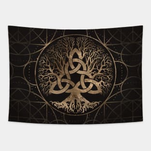 Tree of life -Yggdrasil with Triquetra Tapestry