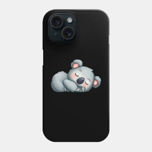 sleeping baby koala bear Phone Case