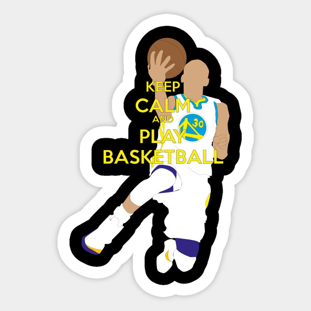 Keep Calm And Play Basketball Nba Sticker Teepublic