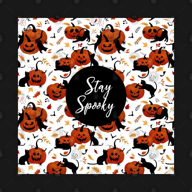 Stay Spooky - cats & pumpkins by Unalome_Designs