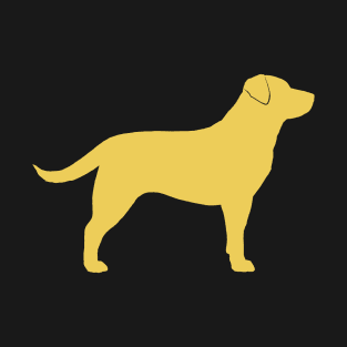 Yellow Labrador Retriever Silhouette T-Shirt