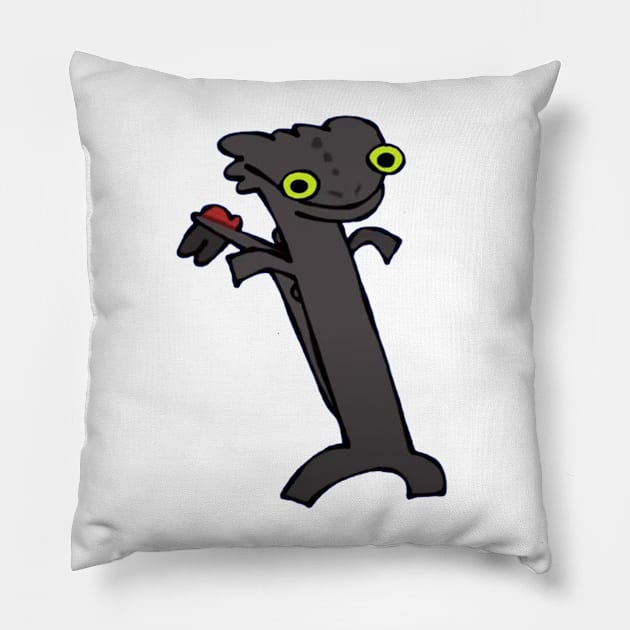 Dancing Toothless Pillow by High Class Arts