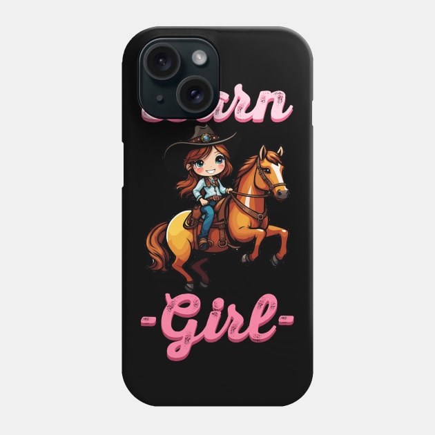 Barn Girl I Equestrian Pony Horse Fan Phone Case by biNutz