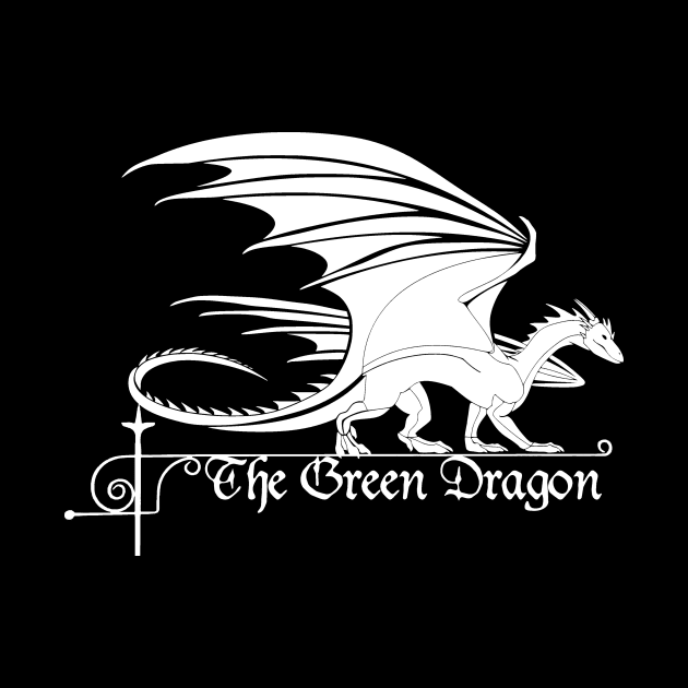 Green Dragon Tavern, White, Transparent Background by Phantom Goods and Designs