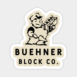 Buehner Block Co. Retro Logo Stacked Magnet