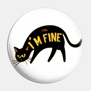 black cat Pin