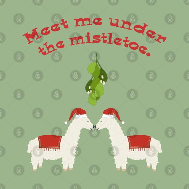 Mistletoe Llamas by candhdesigns