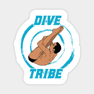 Mens Diving Dive Tribe Springboard Platform Diver Magnet