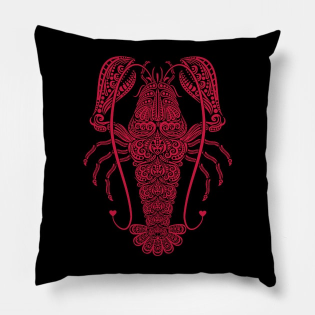 Lobster pattern Pillow by Signumnobilis