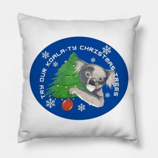 Try Our Koala-ty Christmas Trees Pillow