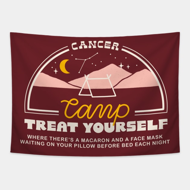 Cancer Camp Treat Yourself Tapestry by Megan Roy