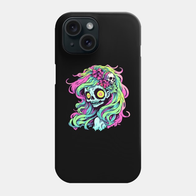 zombie girl Phone Case by lets find pirate