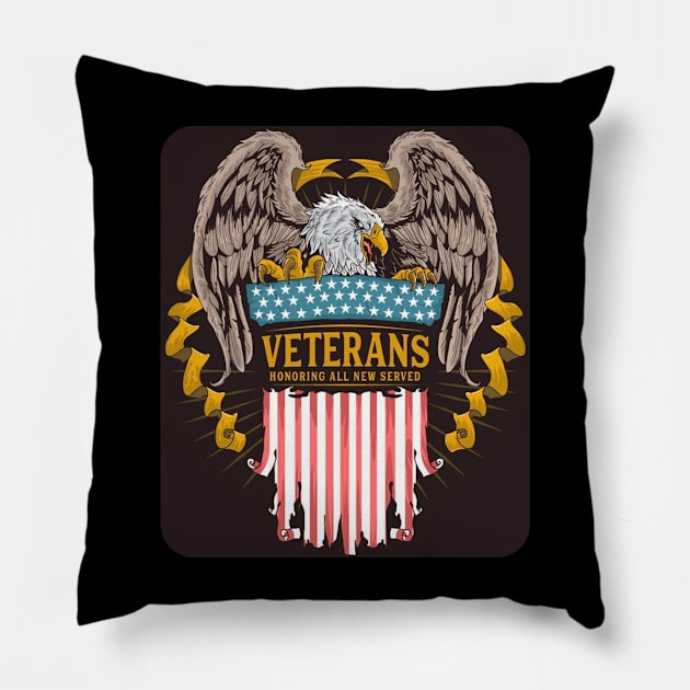 US Veteran Pillow by War Store