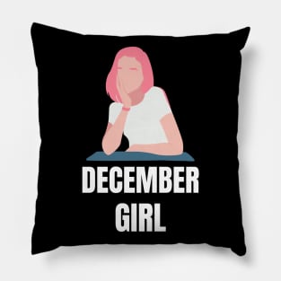 Birthday Gifts for Women December Women December Girl Pink Pillow