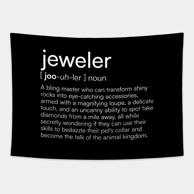 Jeweler definition Tapestry by Merchgard