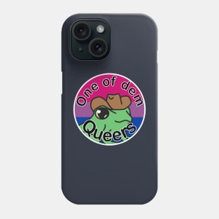 Pride Frog with a cowboy hat- Bi Phone Case