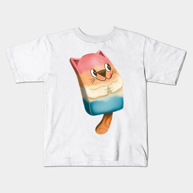 Summer time Pawsicle - Cat - Kids T-Shirt