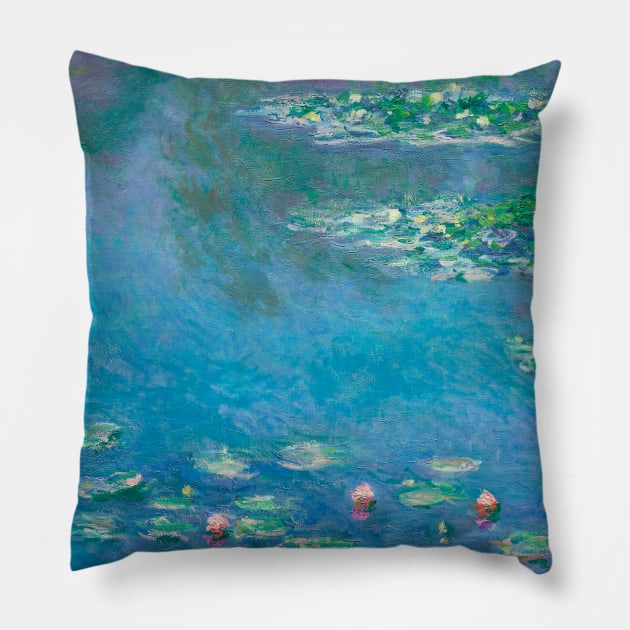 Water Lilies (1840-1926) by Claude Monet Pillow by MelsPlace