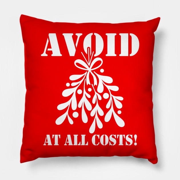 Funny Christmas Mistletoe Meme Pillow by BoggsNicolas