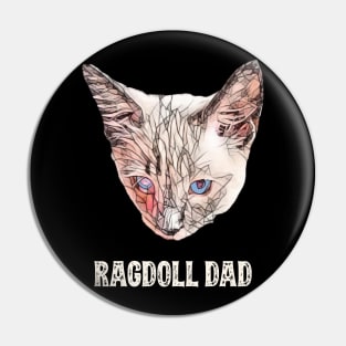 Ragdoll Dad Father's Day Gift Pin