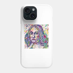 PIERRE DE FERMAT watercolor and ink portrait Phone Case