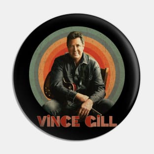 Vince Gill Retro Vintage Pin