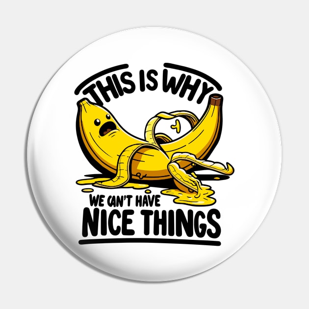 Banana peel Pin by TwistedDesigns by Stefanie